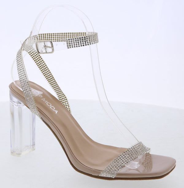 Clear nude shoes online