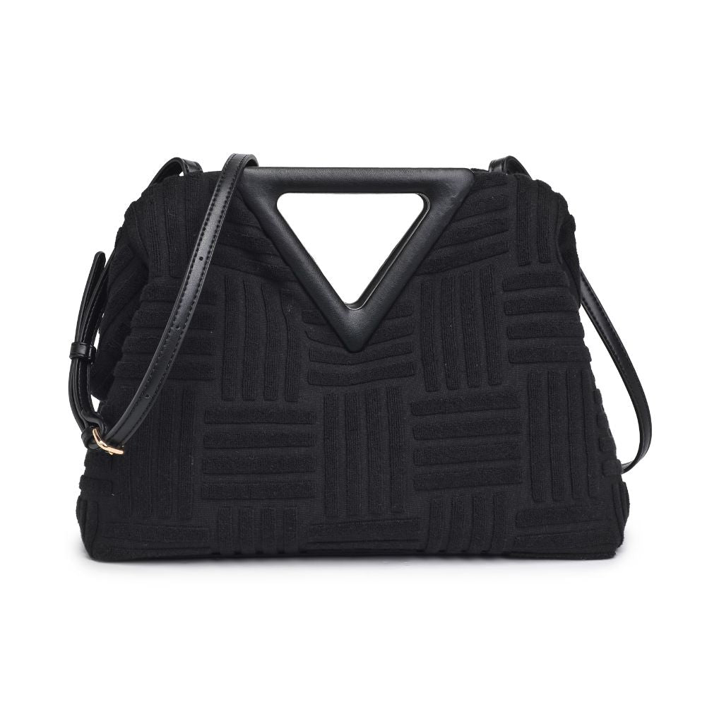 Geo Triangle Satchel Bag (BLACK)