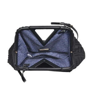 Geo Triangle Satchel Bag (BLACK)