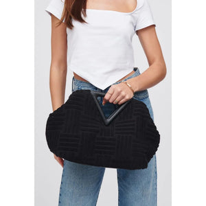 Geo Triangle Satchel Bag (BLACK)