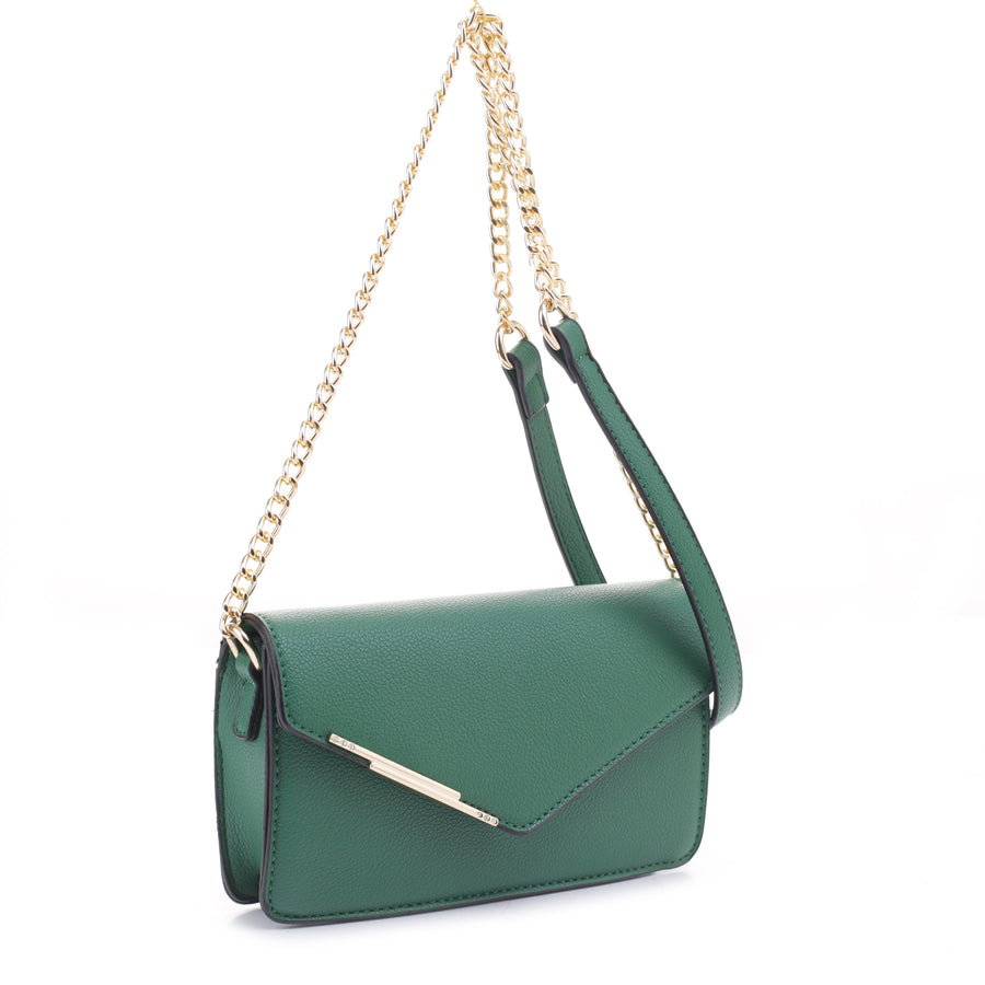 Envelope Style Chain Crossbody (GREEN)