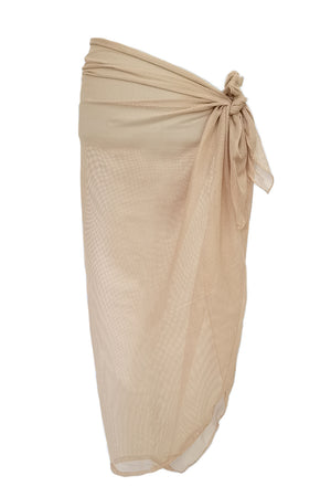 Solid Mesh Sarong (NUDE)